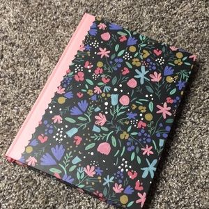 168 Paged Lined Pink Floral Notebook